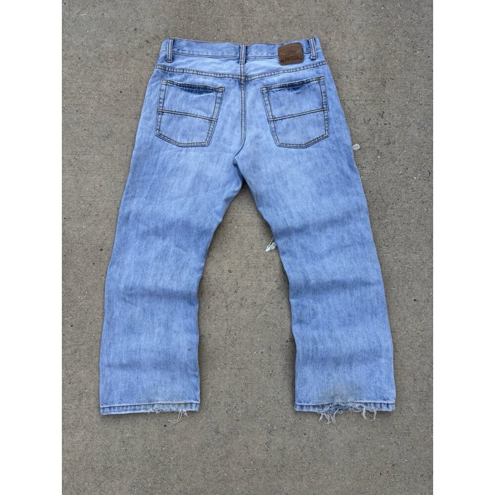 Vintage Y2K Light Washed Denim Aeropostale Bootcut Baggy Loose Fit